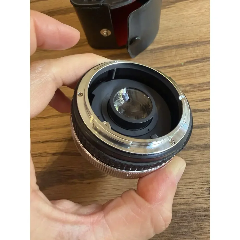 Vintage SUPER ALBINAR Auto Tele Converter 2X for Canon FD Lens Mounts Hard Case